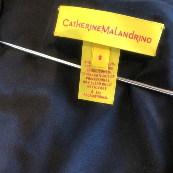 Catherine Malandrino Leather and Metal Fringe Vest 0/Xs - Picture 5 of 8